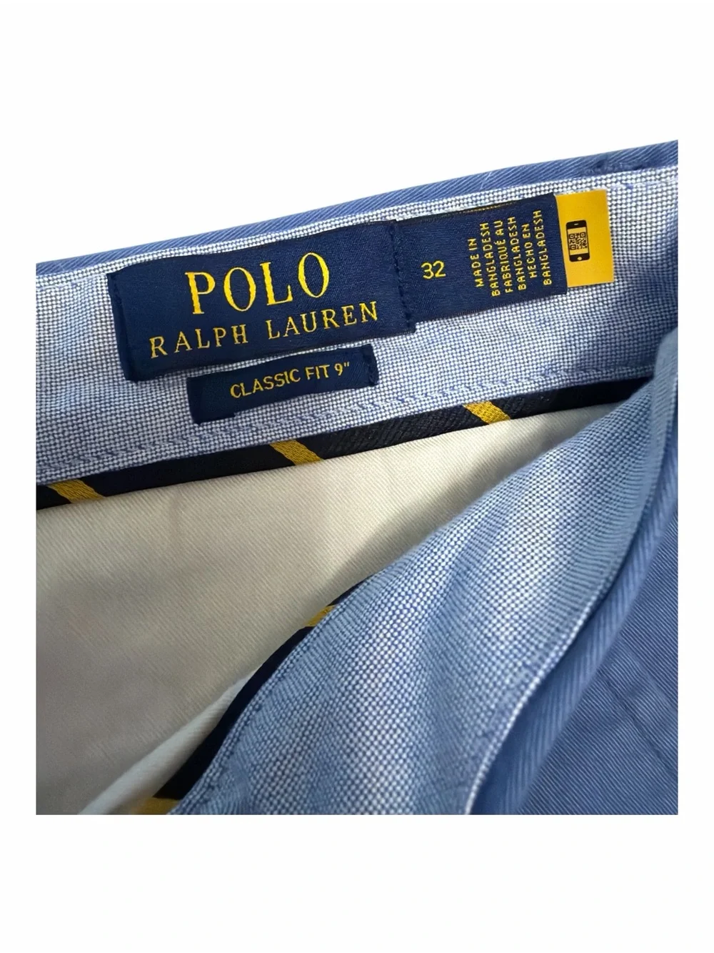 NWT Polo Ralph Lauren Stretch Classic Fit 9” Slate Blue Shorts Men’s 32